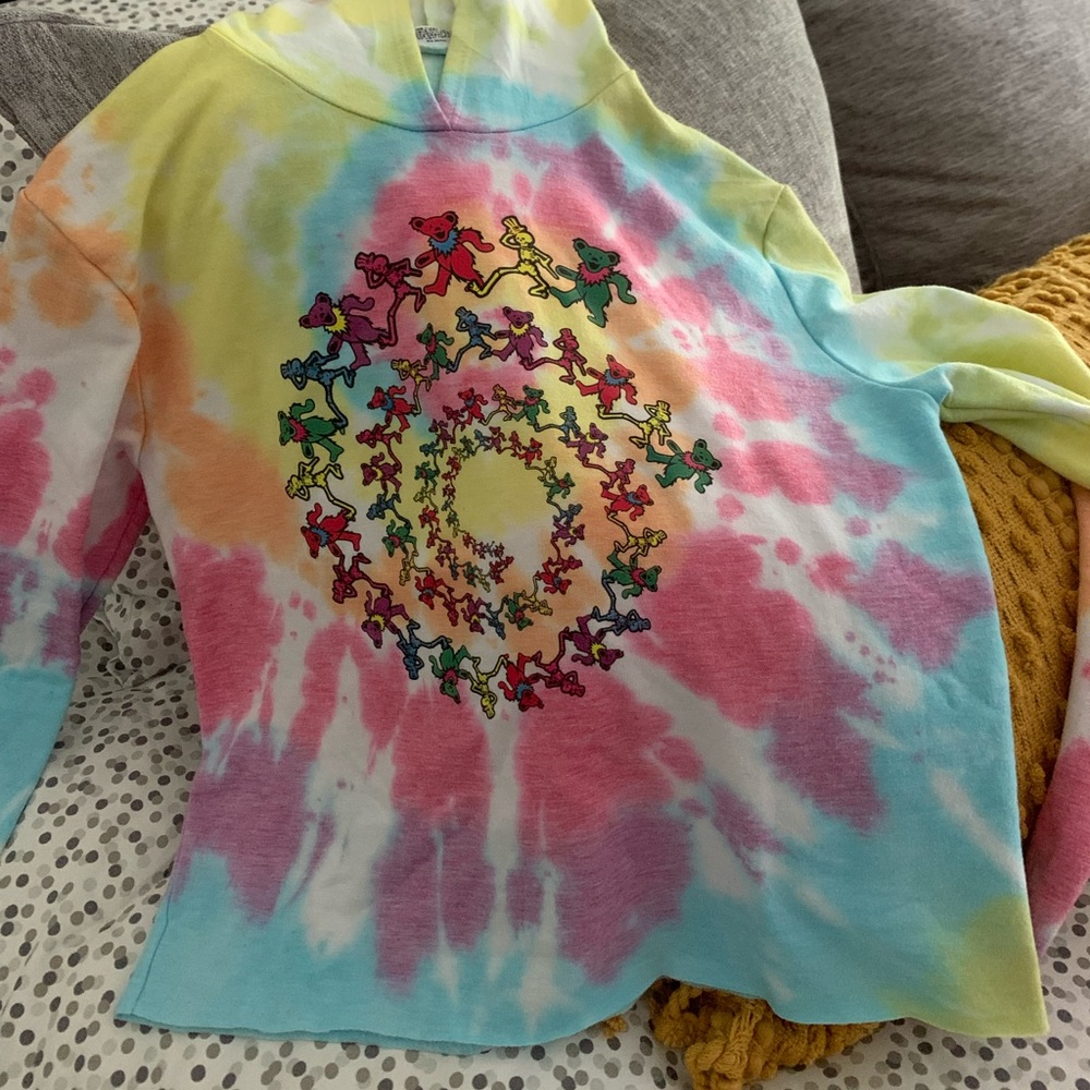 Dancing Bears tie dye comfy hoodie!!